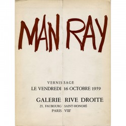 Man Ray, galerie Rive Droite, 1959