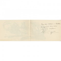 Carte de vœux de Gérard Gosselin à Jeanine et Raoul Jean Moulin, 1976