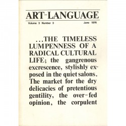 Art & Language, revue Art-Language, vol. 3- n° 3, 1976