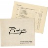 catalogue en deux éléments de l'exposition Picasso à la galerie Louise Leiris, 1953