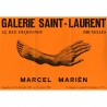 vernissage de l'exposition de Marcel Mariën à la galerie Saint-Lauret, à Bruxelles, le 16 décembre 1967
