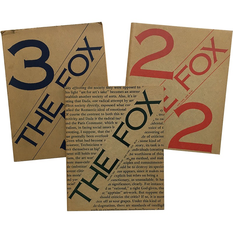 Joseph Kosuth, THE FOX n° 1-2-3, 1975-1976