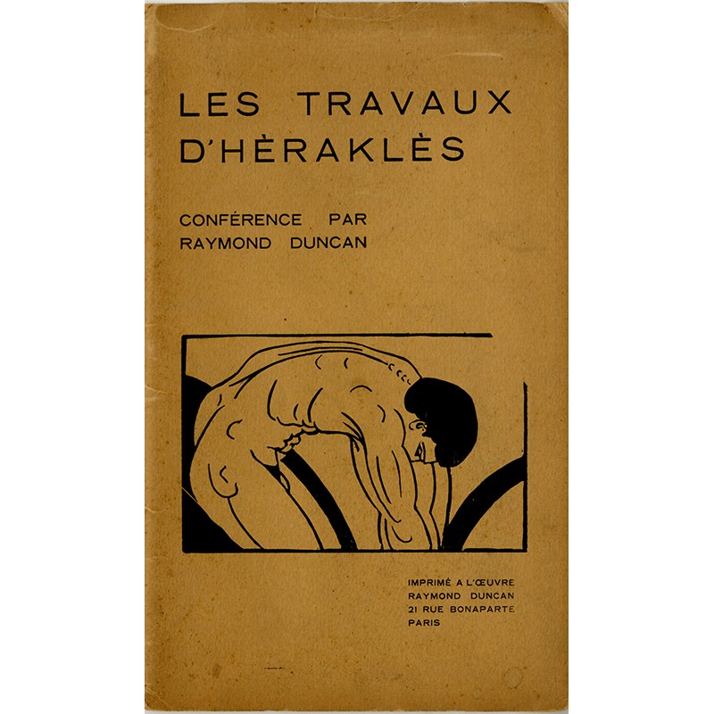 "Les travaux d'Héraklès" conférence de Raymond Duncan, université Philosophique, Paris, 9 mars 1919