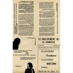 Le soulèvement de la Jeunesse n°2, nouvelle série, 1er semestre 1968
cahiers pour l'Union de la Jeunesse et de l'Externité