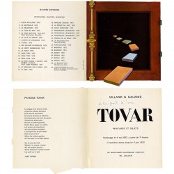 ton d'invitation de l'exposition de Tovar à la galerie Villand & Galanis, du 4 mai au 4 juin 1973