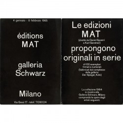Daniel Spoerri, MAT (Multiplication d'art transformable), galerie Schwarz, 1965