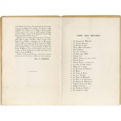 texte "Chirico" par Albert C. Barnes, grand collectionneur et fondateur de la Fondation Barnes (Philadelphie)
