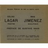 Celso Lagar et Max Jimenez, galerie Percier, 1924