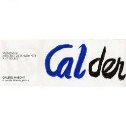 vernissage de l'exposition d'Alexander Calder à la galerie Maeght, 1973