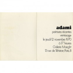 Adami "Peintures récentes", galerie Maeght, 1970