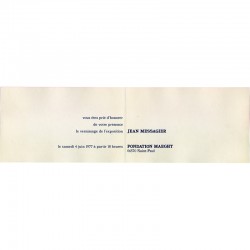 exposition Jean Messagier, Fondation Maeght, 1977