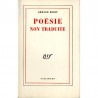 couverture Armand Robin, Poésie non traduite