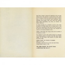 Stable Gallery, 'exposition des jeunes artistes américains, Mitchell, Frankenthaler, Johns, Rauschenberg, Rivers... en 1959