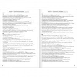 liste complémentaire d'un millier d'ephemera lettristes classés par ordre chronologique