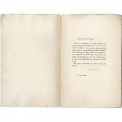 catalogue d'Alfons Mucha, en préambule une lettre de Sarah Bernhardt, 1897