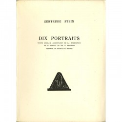 couverture Gertrude Stein, Dix Portraits