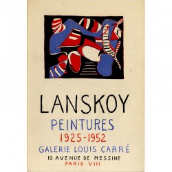 plaquette/catalogue de l'exposition "Lanskoy - Peintures 1925-1952", galerie Louis Carré, 1952