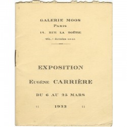 Eugène Carrière, galerie Moos, Paris, 1922