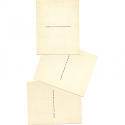 René Magritte, 3 cartes postales, Alexandre Iolas, 1967