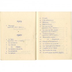 catalogue de l'exposition de G.H. Sabbagh, galerie E. Druet, à Paris, 1922