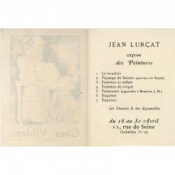 Chez Vildrac, exposition des peintures de Jean Lurçat, avril 1922