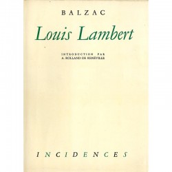 couverture Honoré de Balzac, Louis Lambert