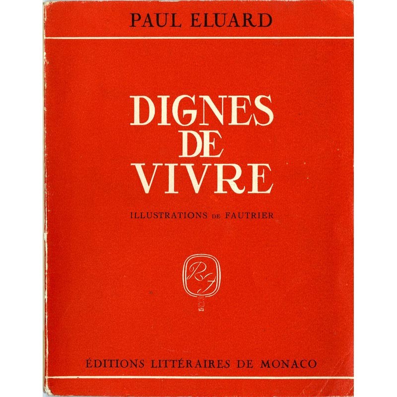couverture Paul Éluard, Dignes de Vivre