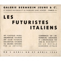 Les futuristes italiens, galerie Bernheim Jeune, 1935