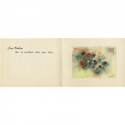 aquarelle (et encre) originale de Jean Berthier pour une carte de vœux de l'année 1964