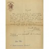 lettre de Vicente Blasco Ibáñez, romancier espagnol, au consul Edouard Gaussen