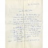 lettre d'Alain Peyrefitte adressée à Gérard Gaussen, alors ambassadeur à Venise, 1952