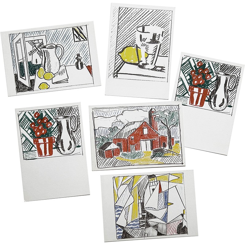 Roy Lichtenstein, cartes postales, ca. 1974