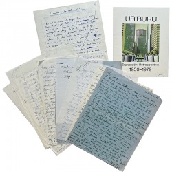 lettres de Nicolas Uriburu à l'éditeur Jacques Damase,1977-1979