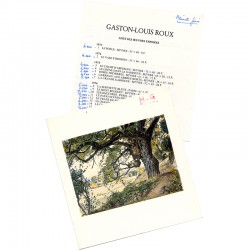 plaquette de l'exposition de Gaston-Louis Roux à la galerie Henriette Gomès en 1978