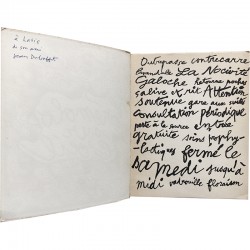 dédicace de Jean Dubuffet à Latis (Emmanuel Peillet), 1963