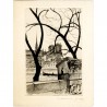 Maxime Juan, Paris, gravure pointe sèche, s.d.