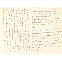 lettre de l'académicien Jean-Louis Vaudoyer à Gérard Gaussen, consul à Venise,  1955