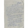 lettre autographe de Gabriel Marcel, 1954