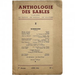 Anthologie des Sables, n° 1, Oran, 1942