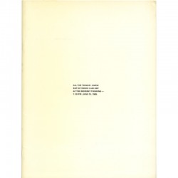 livre d'artiste de Robert Barry, Stedelijk Museum, Amsterdam, 1974