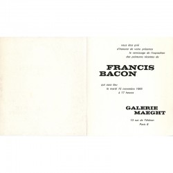 peintures récentes de Francis Bacon à la galerie Maeght, à Paris, le 15 novembre 1966