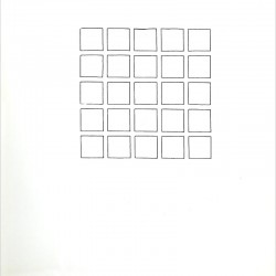 Carl Andre, 6 dessins pour une installation, Palais des Beaux-Arts de Bruxelles, 1974