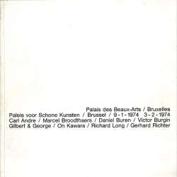 huit artistes, Palais des Beaux-Arts de Bruxelles, 1974