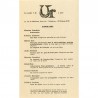 Sommaire du n° 1 de la 2de série de la revue UR dirigée par Maurice Lemaître, 1963