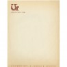 papier à en-tête de la revue UR fondée par Maurice Lemaître, 1963