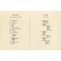Lamentation et Moulóik, poèmes de Roberto Altmann, Biennale de Paris 1963