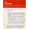 La lettre : bulletin personnel d'opinion et d'information de Maurice Lemaître, janvier 1964