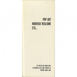 catalogue « Pop Art, Nouveau réalisme, etc...», Bruxelles 1965