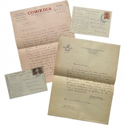 correspondance de Georges Casela  adressée au Consul Édouard Gaussen en 1919