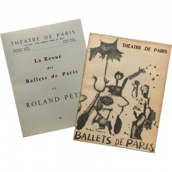Programme du Théâtre de Paris, La revue des ballets de Paris de Roland Petit, saison 1956-1957